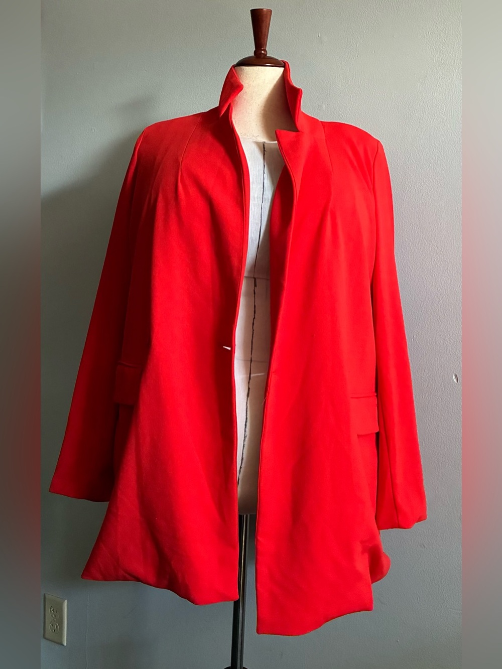 Fashion Nova Oversized Fiery Red Blazer — Size 1X